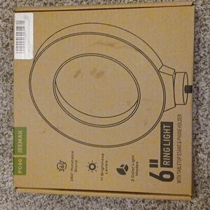 NWOT 6" Ring Light
